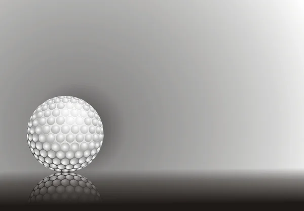Golfball isoliert auf Weiß — Stockfoto