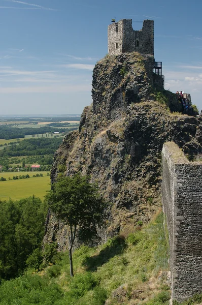 stock image Ruin of czech castle Trosky