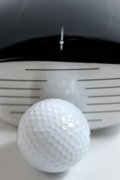 stock image Golf ball with golf club