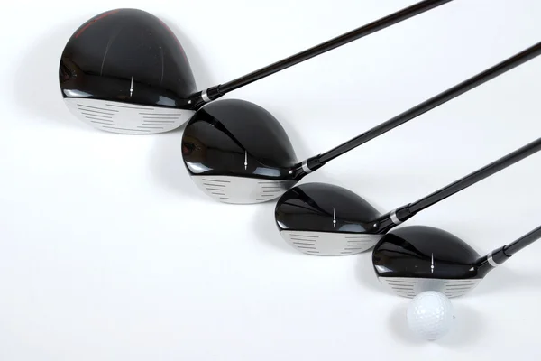 Golf clubs on white — Stock Photo, Image
