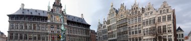 Grand place Antwerp clipart