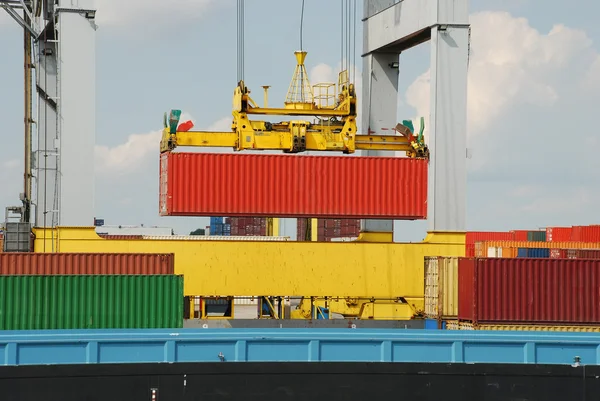 Port w Antwerpii — Zdjęcie stockowe