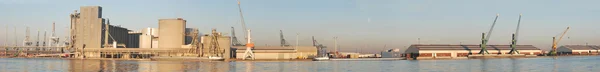 Panoramahafen von antwerpen — Stockfoto