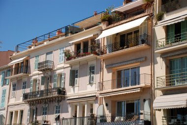 Apartments in the city of Cannes clipart