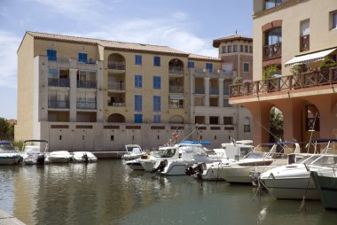 Yacht port Frejus clipart