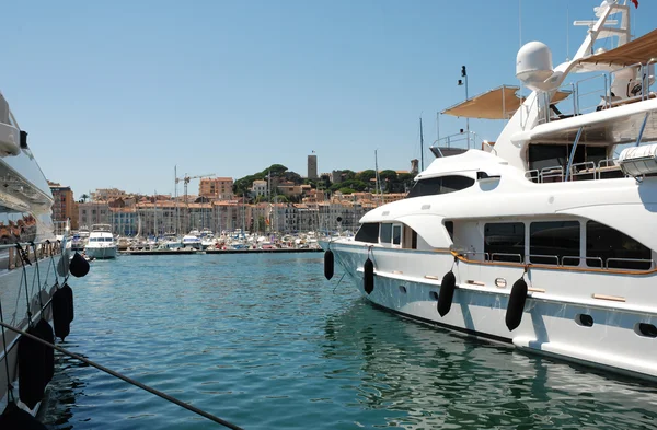 Yacht port Cannes — Stock Photo, Image