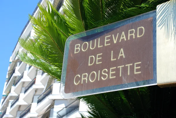 Boulevard de la croisette — Stockfoto