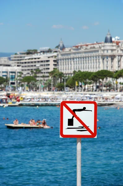 No se permite nadar —  Fotos de Stock
