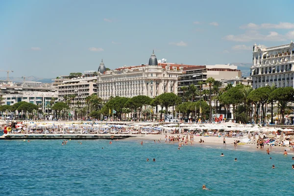 The beach in Cannes — Stock Photo, Image