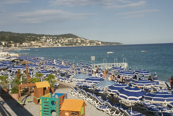 Spiaggia a Nizza — Foto Stock