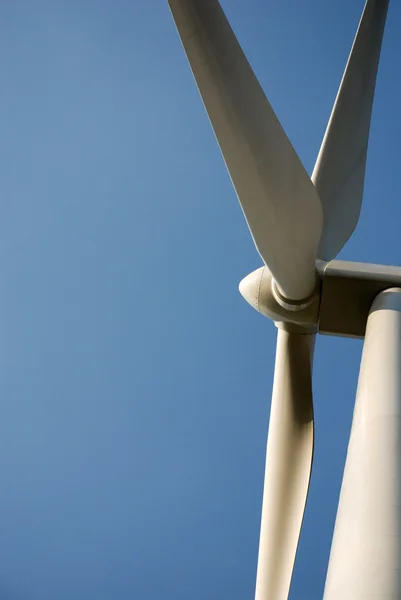Detalhe de uma turbina eólica — Fotografia de Stock