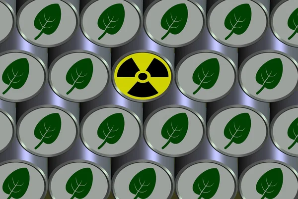 Radioactieve vat — Stockfoto
