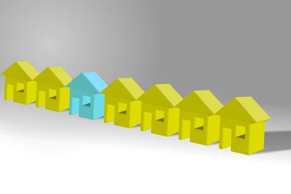 Group of houses — Stock Photo, Image