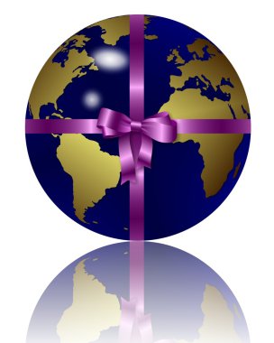 Earth as gift clipart