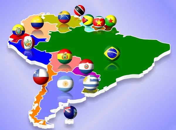 Dél-Amerika — Stock Fotó