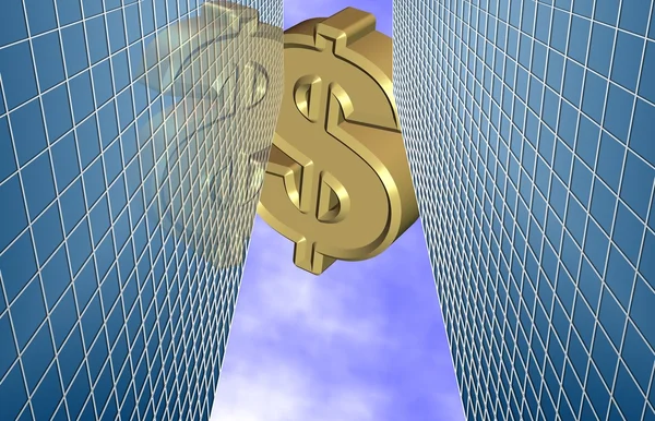 Money and city — Stock Photo, Image