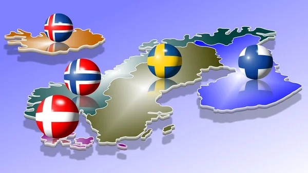Scandinavia — Stock Photo, Image