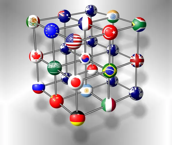 G20 molekula — Stock fotografie