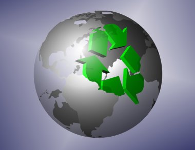 Earth recycling clipart