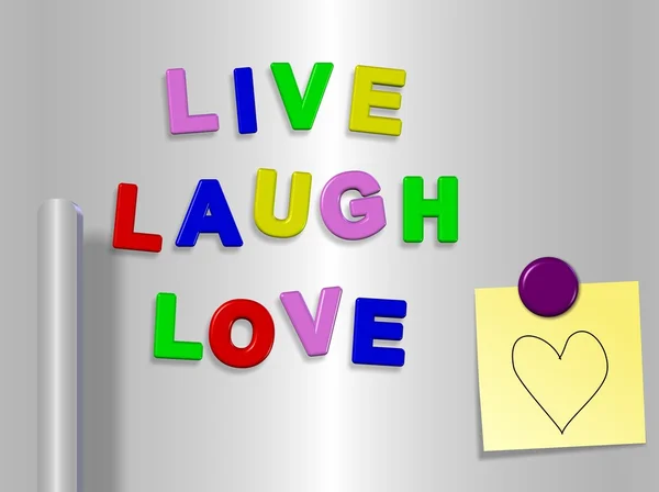 Live laugh love — Stock Photo, Image