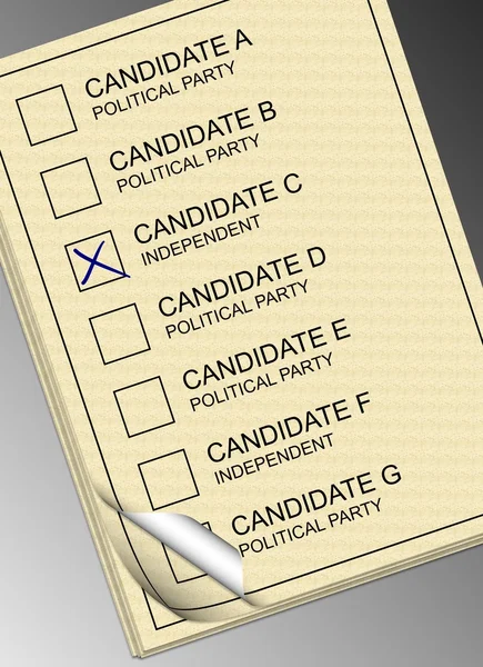 Papel de votación Imagen de archivo