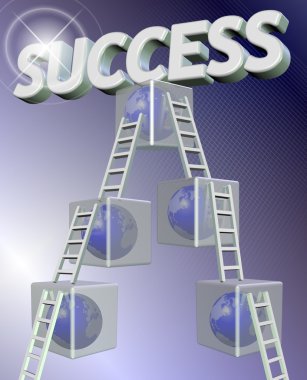 Steps to success clipart
