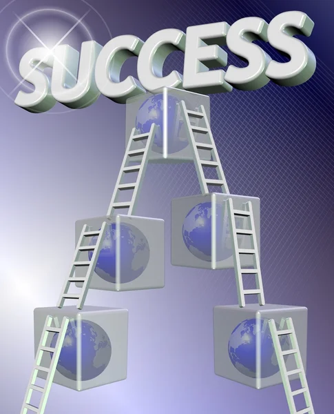 Stappen naar succes — Stockfoto