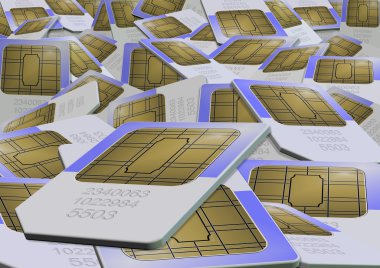 Sim cards clipart