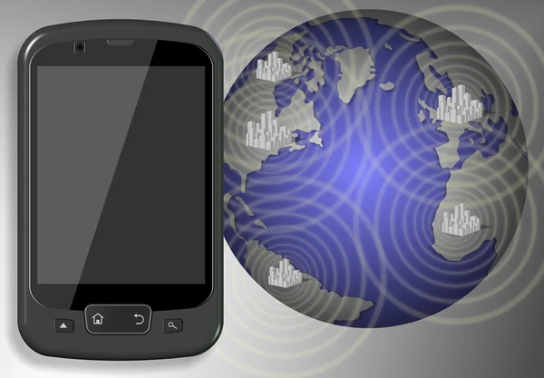 Kommunikation av mobil — Stockfoto