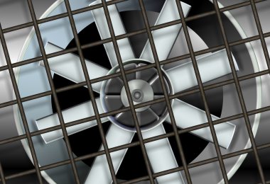 Industrial ventilation fan clipart