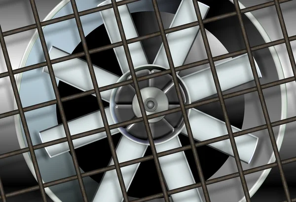 Вентилятор промышленной вентиляции — стоковое фото