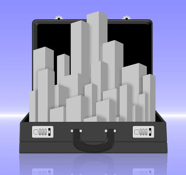 Werkmap stad — Stockfoto