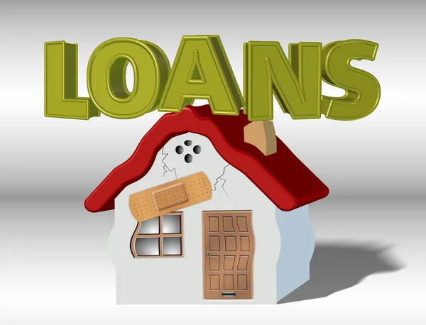 Pożyczki i gospodarstwa domowego — Zdjęcie stockowe