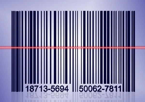 stock image Scanning bar code