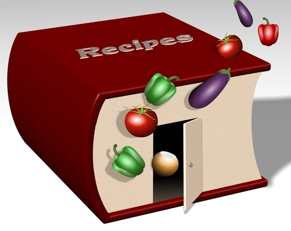 Receptenboek — Stockfoto