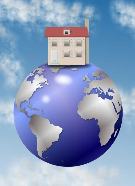 Huis en de wereld — Stockfoto