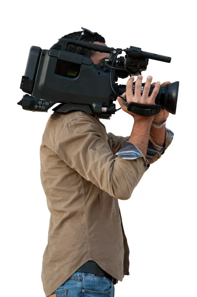 stock image Cameraman isolated