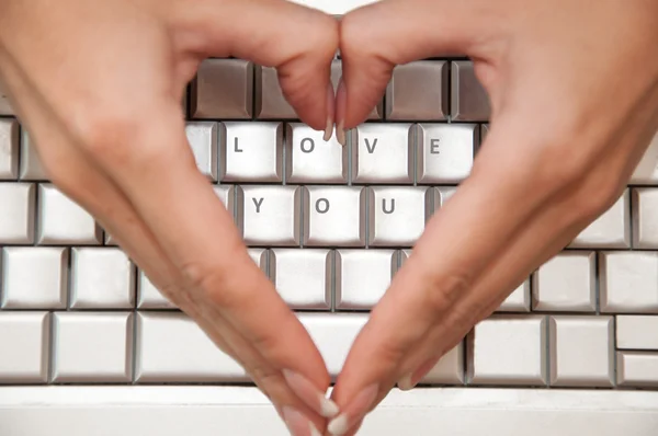 stock image Heart shaped hands