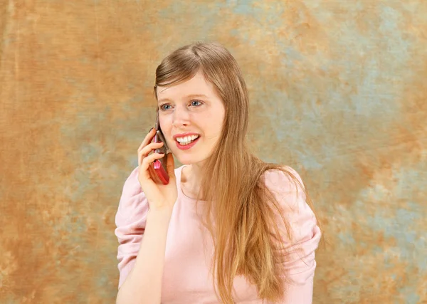 stock image Girl telephoning