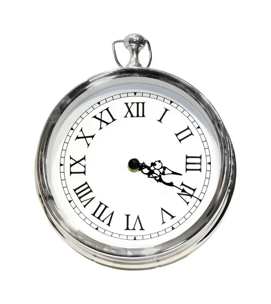 Silver clock — Stock Photo, Image