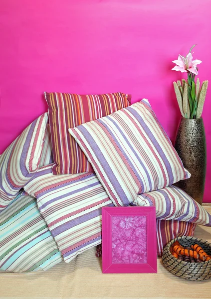 色彩艳丽的枕头 — 图库照片