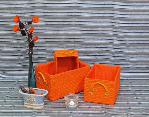 Orange baskets — Stock Photo, Image