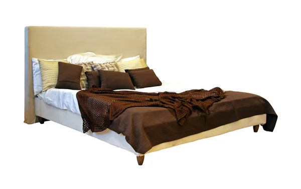Кровать изолирована — стоковое фото