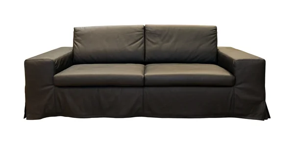 Schwarze Couch — Stockfoto