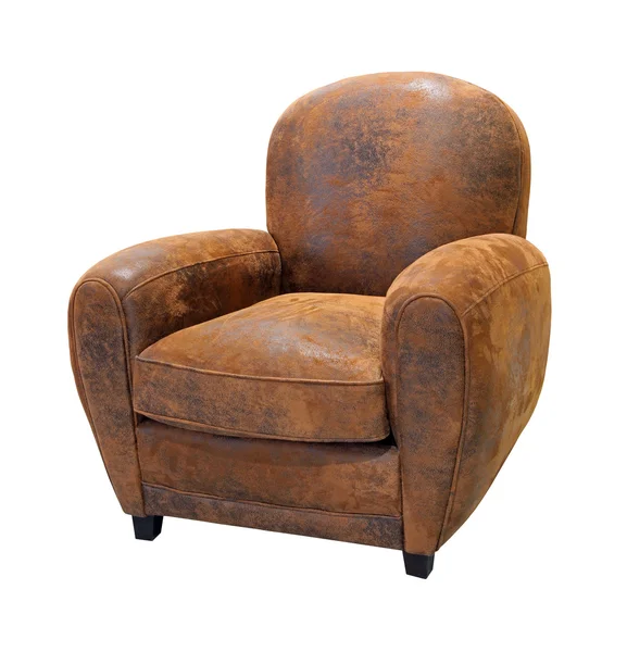 Old leather armchair — Stock Photo, Image