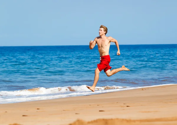 Runner sulla spiaggia — Foto Stock