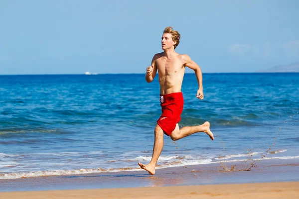 Corredor en la playa — Foto de Stock