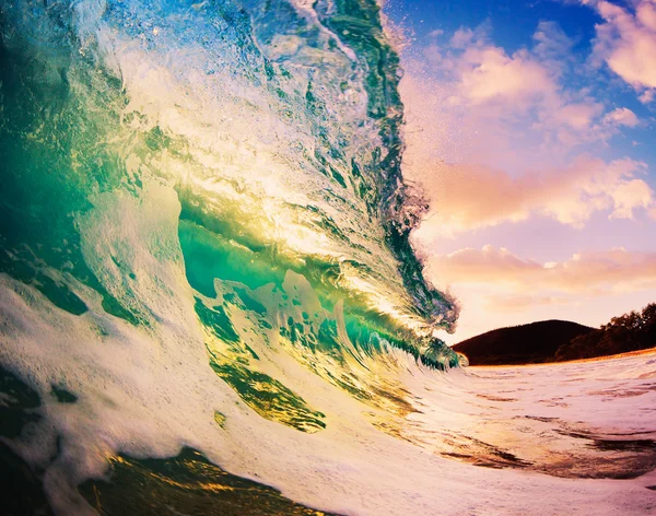 日没の波 — ストック写真