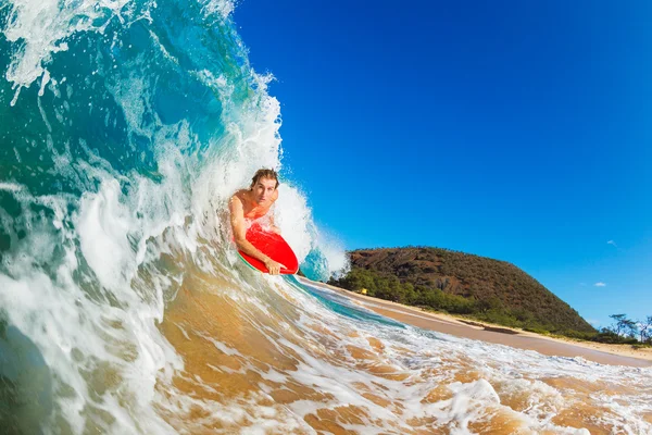 Test határ szörfözés Blue Ocean Wave — Stock Fotó