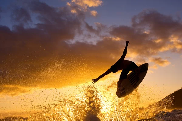サーファーの日没 — ストック写真